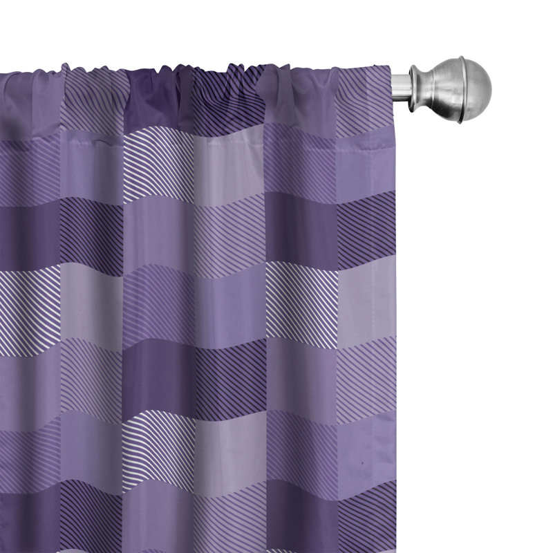 Rideaux 4 panneaux East Urban Home, L 56 po x L 95 po