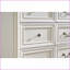 Commode à 6 tiroirs Dressers Farmhouse, colonnes en bois massif | Noyer | Panneau de fibres à densité moyenne