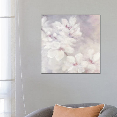 Cherry Blossoms, Square by Julia Purinton - Wrapped Canvas Painting