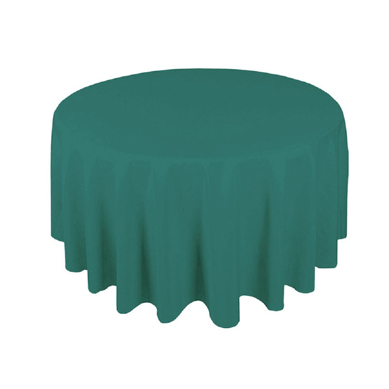 Jade Green Polyester Tablecloth, 304cm W x 304cm L