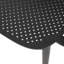 Chaise d'extérieur en polypropylène noir pour l'extérieur
