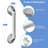 Suction Shower Grab Bar, 16 Inch No Drill Bathroom Safety Handrail, 250 LBS Heavy Duty Suction Cup Bath Handle for Bathtub Toilet, Anti-Slip Portable Shower Assist Bar-129602202