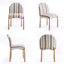 Ensemble de 4 chaises de salle à manger rembourrées avec pieds en métal, chaises latérales modernes à dossier courbé pour la cuisine, le salon et le bureau-130910175-131563887