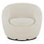 Fauteuil Barral pivotant rembourré Macry-124140789