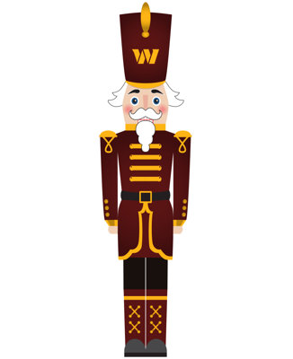 Washington Commanders 46" Nutcracker Leaner