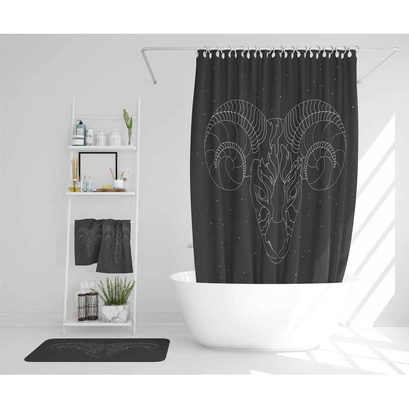 Neidas Polyester Shower Curtain Set