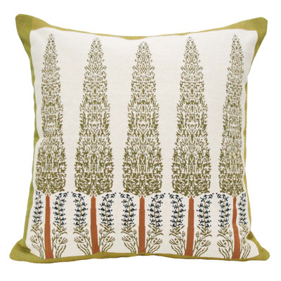 Cotton Blend Throw Pillow