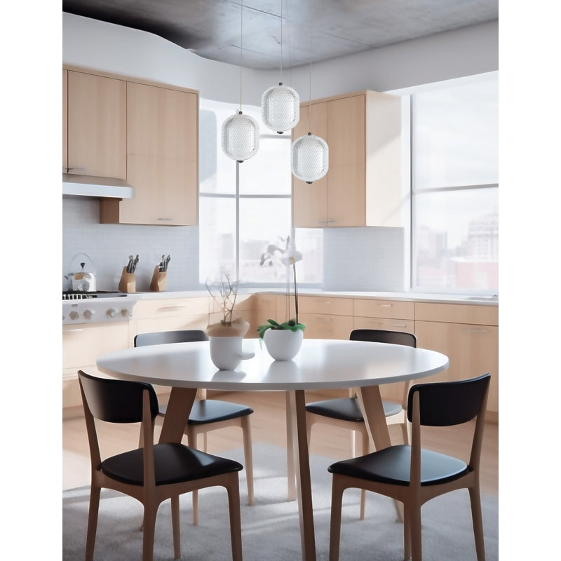 Peri LED Multi Pendant - 3 Light, Matte Black