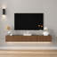 Support télé flottant, support TV mural avec 16 DEL de couleur pour téléviseur de 65 pouces-1085629378