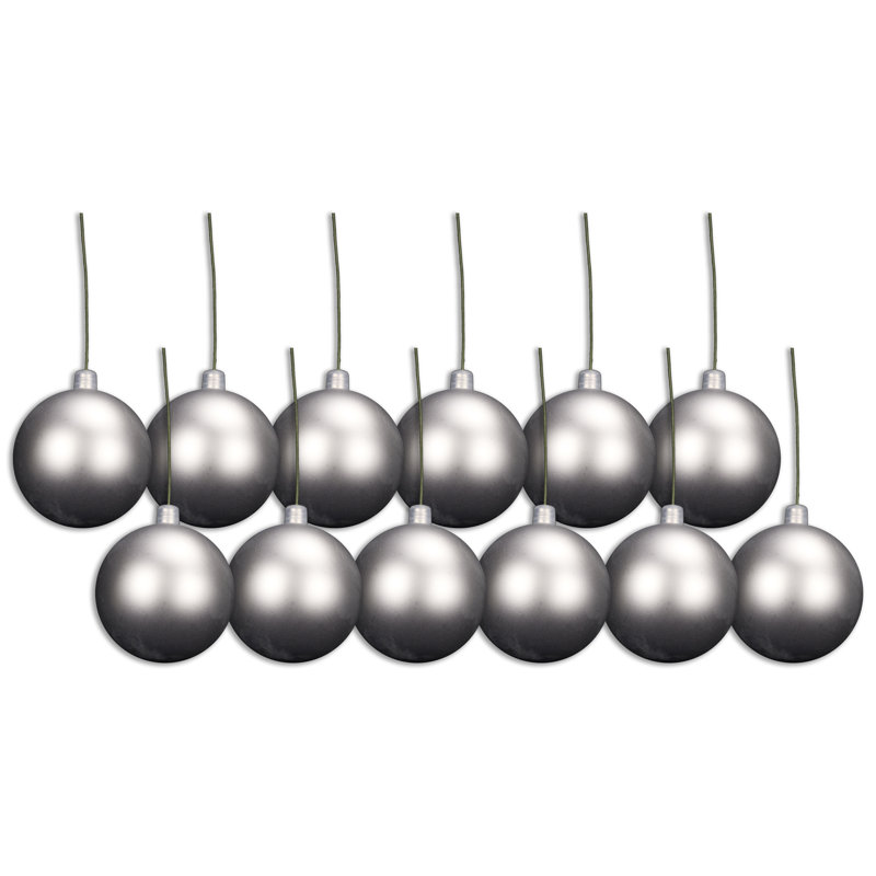 Ornement boule solide, Argent