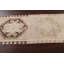 Tapis de couloir beige en laine noué à la main de conception unique 3 pi x 10 pi 8 po New Age