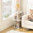 Nikaila 24.4" Tall Narrow End Table with Charging Station and Light-2030557521