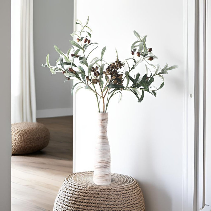High White Ceramic Vase