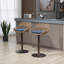 Tabourets de bar pivotants réglables avec repose-pieds pour la cuisine, ensemble de 2-1547212906