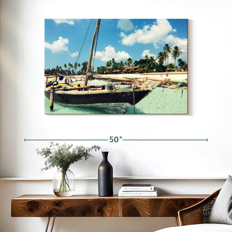 Bateau Mehar Zanzibar Island, H 26 po x l 39 po