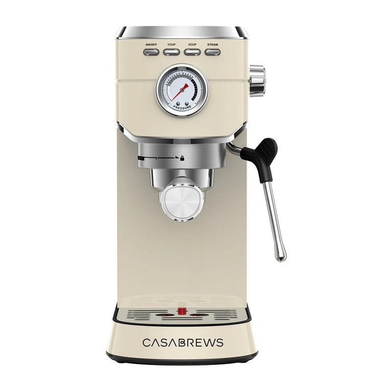 Casabrews Yellow 20-Bar Espresso Machine with Steam Wand