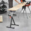 Paquet de 2 supports à rouleaux de 250 lb à hauteur réglable de 27 à 43 po pour le travail du bois