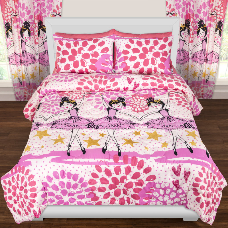 Twinkle Toes Reversible Comforter Set, Full/Queen