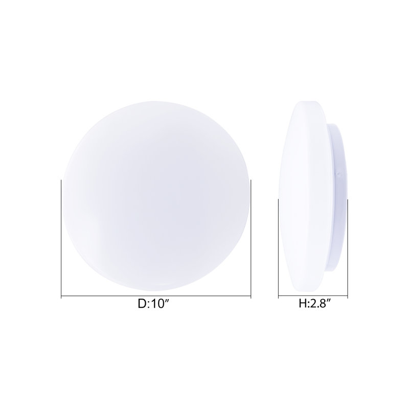 Lariana Plastic LED Flush Mount