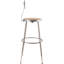 Tabouret en acier robuste à hauteur réglable avec dossier-7207902