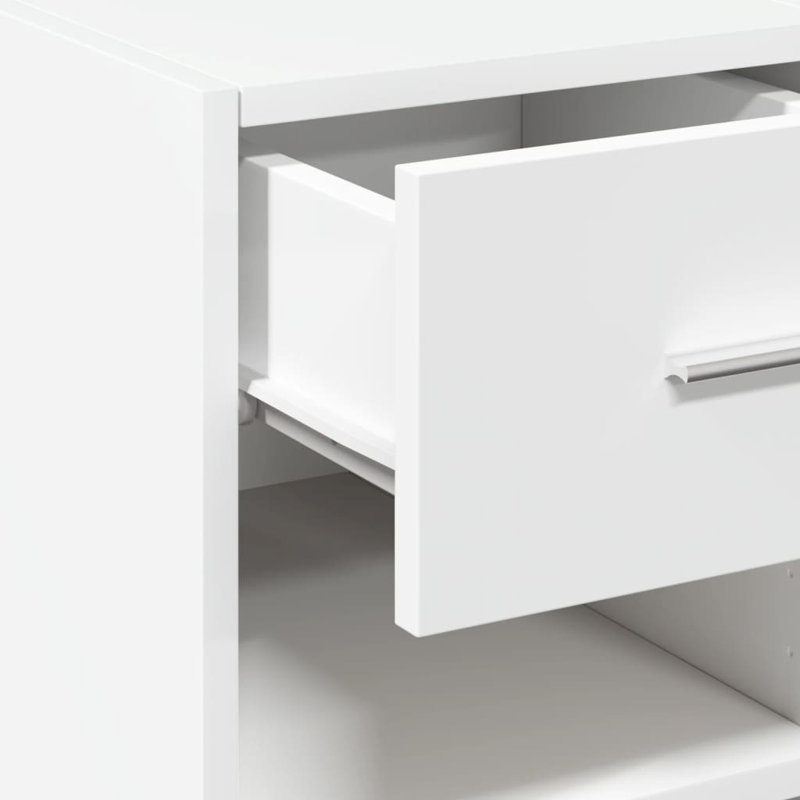 Alphanso 45cm Sideboard, White, 93cm H x 45cm W x 42.5cm D
