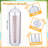 2 Pcs Plastic Straw Dispenser Clear Straw Holder For Counter Straw Container With Lid Dispenser For Pencils