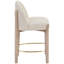 Tabouret de comptoir rembourré en tissu Maud-121555373