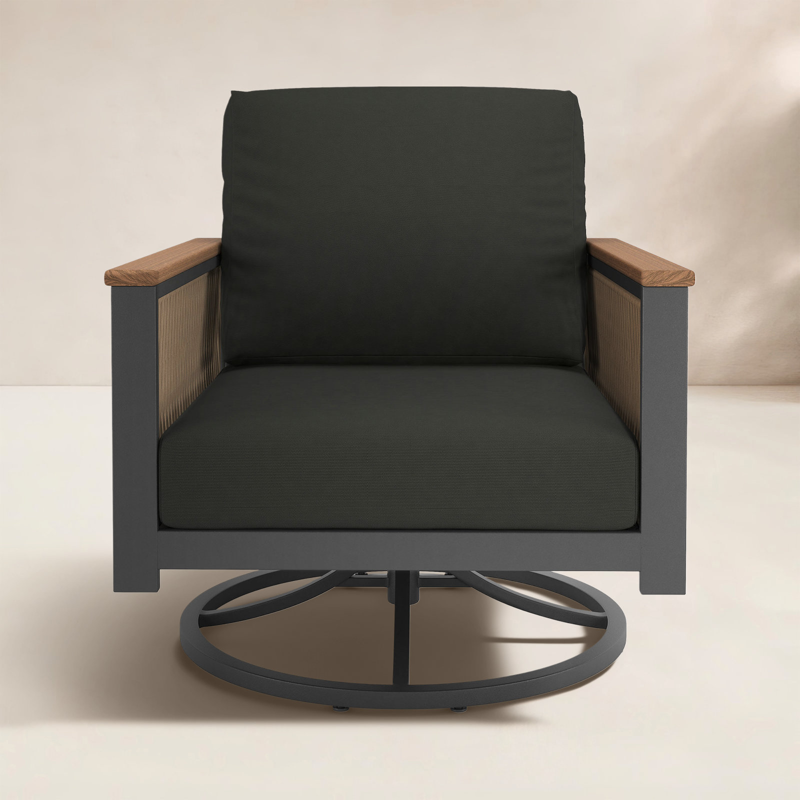 Townsend Patio Chair with Sunbrella® Cushions, Canvas Black Sunbrella® Canvas