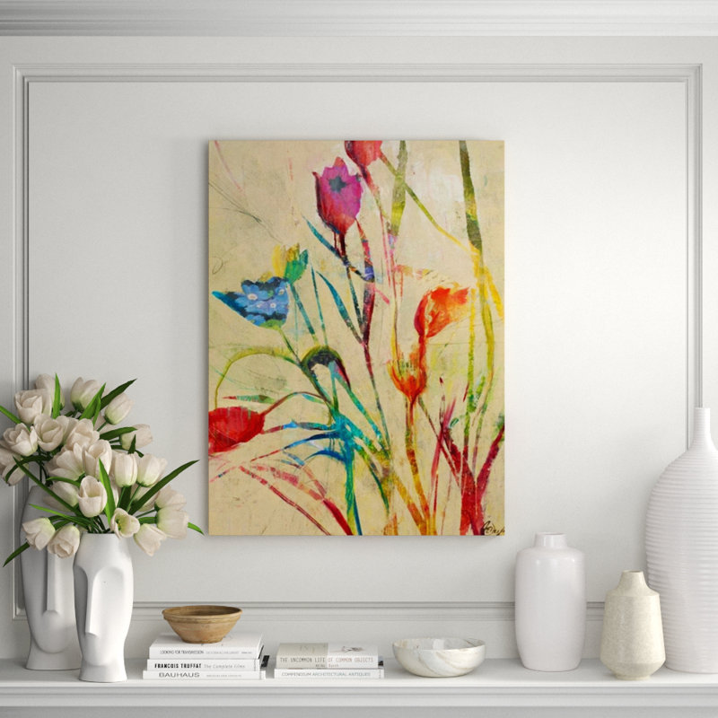 Floralessence II Painting, 40" H x 30" W , Plexi