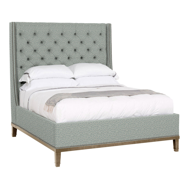 Michael Weiss Queen Upholstered Panel Bed, Hampton, Tuck Water, Yes