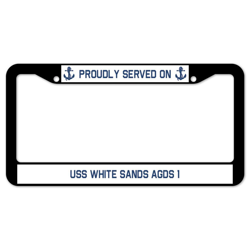 Fièrement servi sur un cadre de plaque USS WHITE SANDS AGDS 1