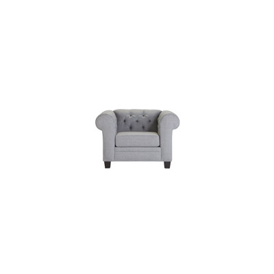 Fauteuil Chesterfield en polyester touffeté