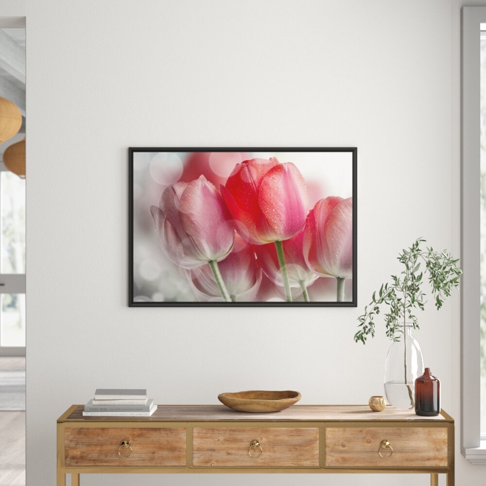 Gerahmtes Wandbild Wunderschöne Tulpen