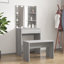 Itasha Dressing Table Set with LED Engineered Wood-740015273