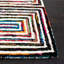 Tapis en laine / coton touffeté à la main Nantucket en brun / rose / bleu-923474032