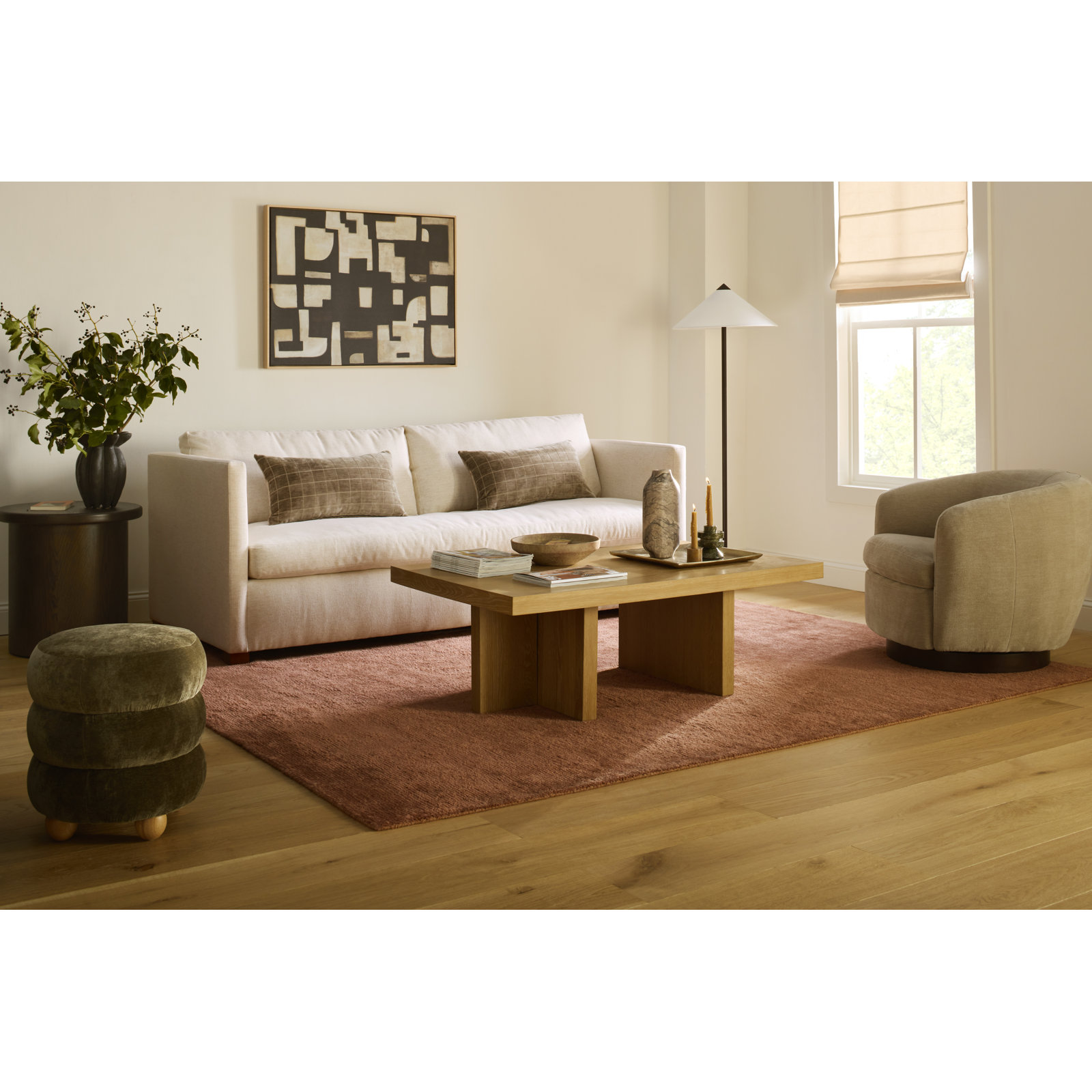 Marcy Swivel Barrel Chair, Elite Indigo