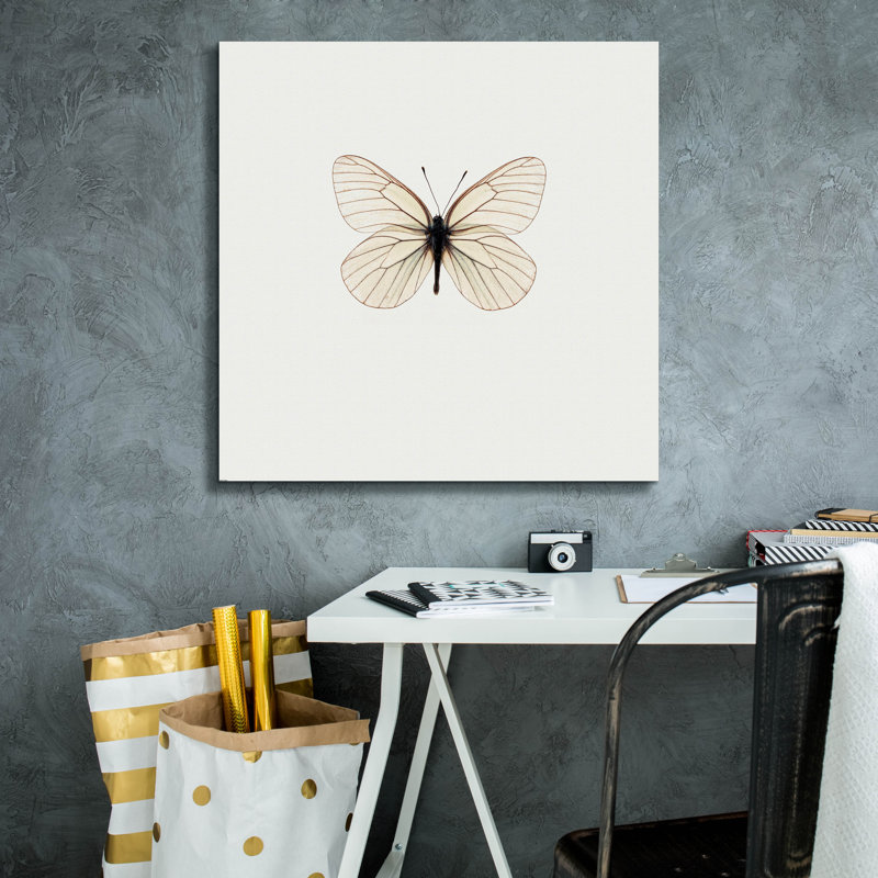 «Papillon blanc» par PhotoINC Studio, H 26 po x l 26 po x P 1,5 po