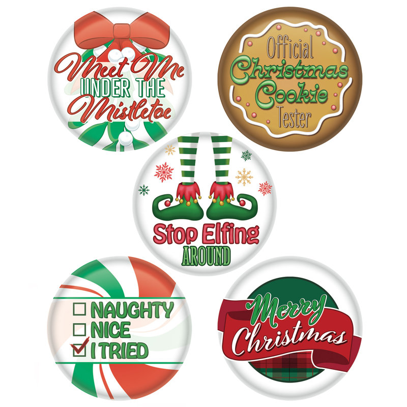 Boutons de fête de Noël