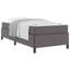 Structure de lit en similicuir gris 35,4 "x 74,8" Vidaxl-621659015-621659013