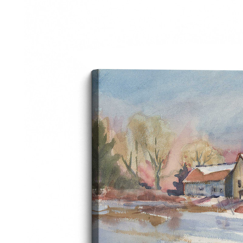 Reproduction d'art sur toile «Suffield's Missed Barn» par Stephen Calcasola, H 12 po x l 16 po