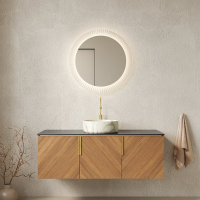 Meuble-lavabo flottant avec lavabo vasque
