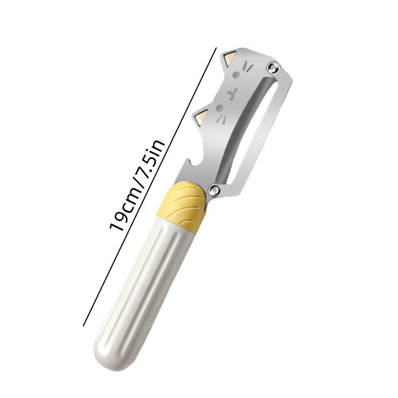 Bouteille d'eau en forme de mignon multi-fonctions de légumes en acier inoxydable avec ouvre-bouteille