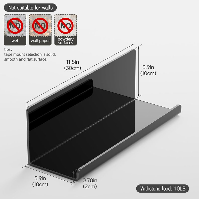 Acrylic Floating Shelf