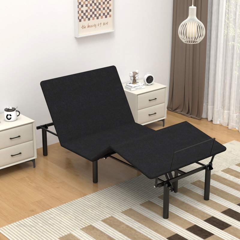 Adjustable Bed Base,Bed Frame with Head and Foot Incline,Anti-Snore, Wireless Control, TXL