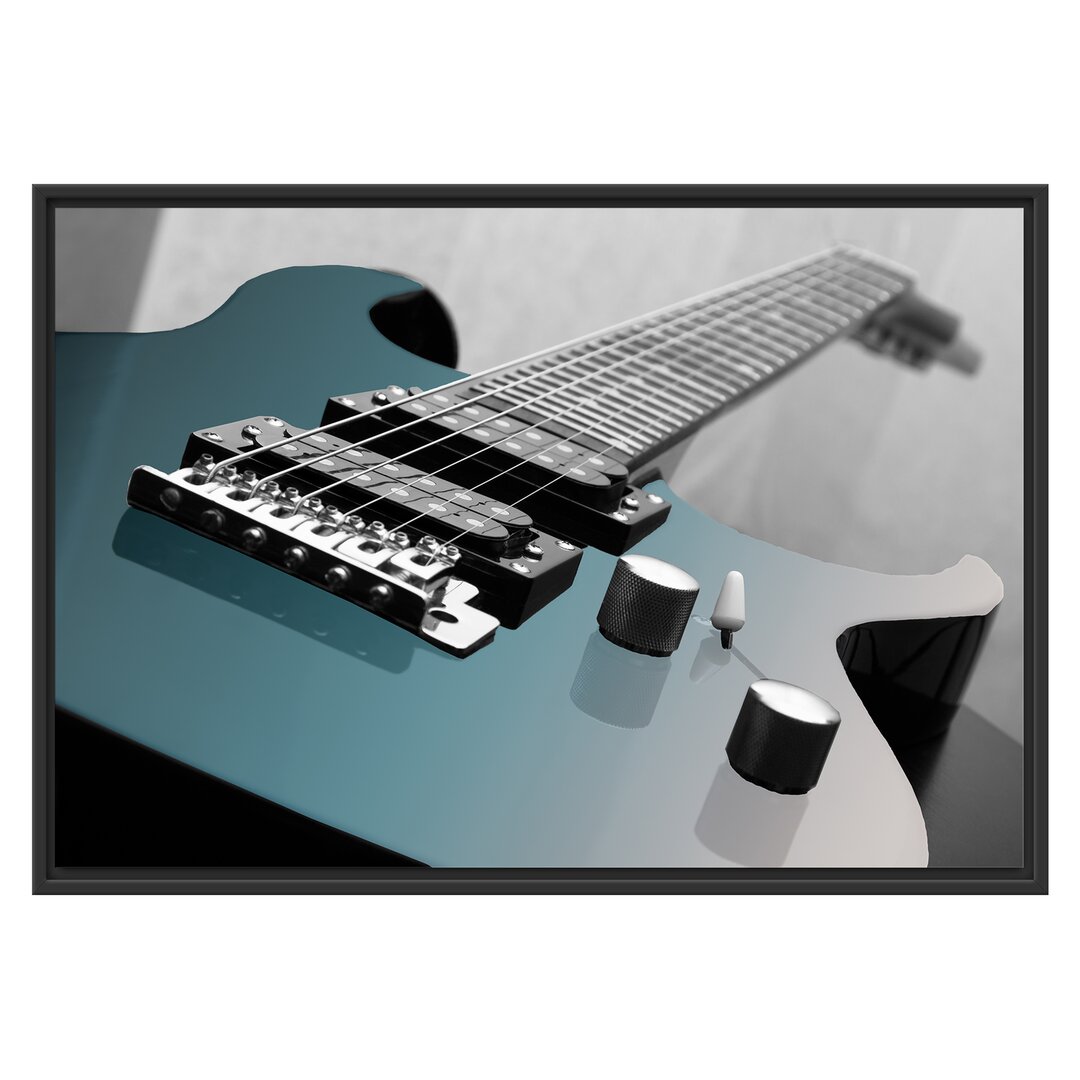 Gerahmtes Wandbild E-Gitarre