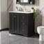 Stylish & Spacious 36" Transitional Vanity with Ceramic Sink | Ample Drawers & Cabinet Storage | Soft-Close Doors & Hinges-1855238979