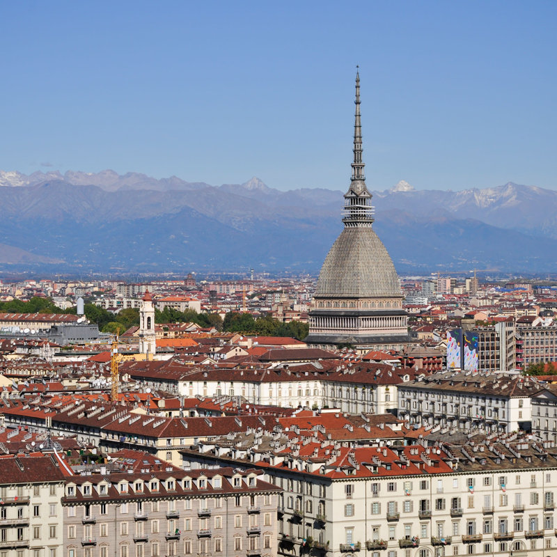 La Mole Antonelliana à Turin, H 12 po x l 12 po