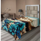 Polyester Floral Flat Sheet