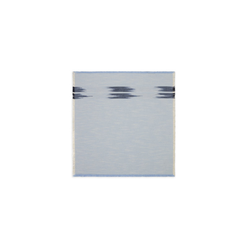 Peshtemal Ikat Cotton Fringe Napkins, Sky Blue