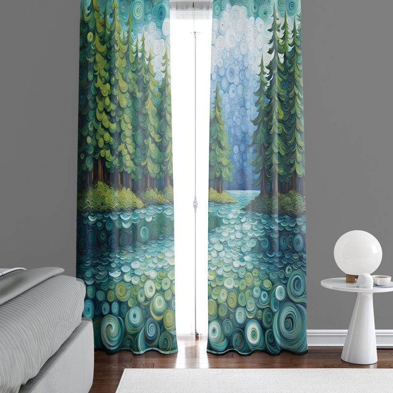 Paire de rideaux semi-transparents Edilsar, L 56 po x L 78 po